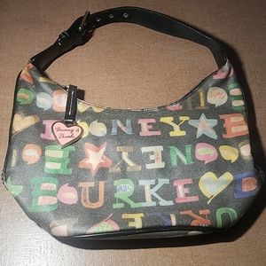 Dooney and Bourke Small Black Logo Rainbow Purse